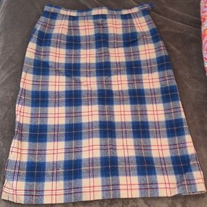 Pendleton Authentic Cailean Tartan 100% Virgin Wool Plaid Skirt vintage